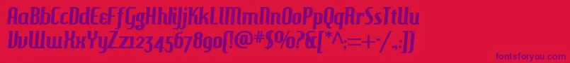 HAMBH    Font – Purple Fonts on Red Background