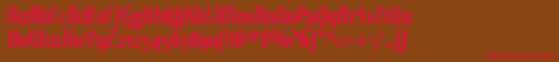 HAMBH    Font – Red Fonts on Brown Background