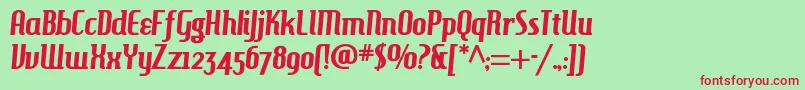 HAMBH    Font – Red Fonts on Green Background