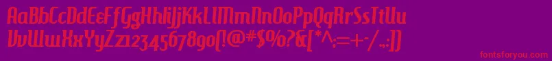 HAMBH    Font – Red Fonts on Purple Background