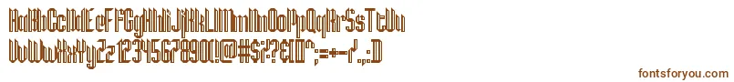 Hamburg Messe-fontti – ruskeat fontit valkoisella taustalla