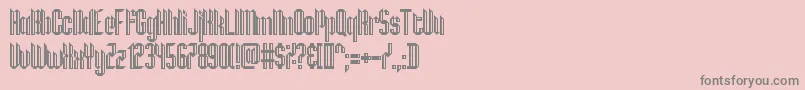 Hamburg Messe-Schriftart – Graue Schriften auf rosa Hintergrund