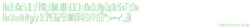 Hamburg Messe-fontti – vihreät fontit valkoisella taustalla