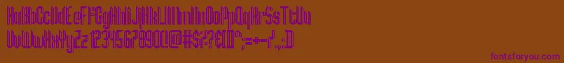 Шрифт Hamburg Messe – фиолетовые шрифты на коричневом фоне