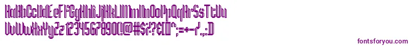 Шрифт Hamburg Messe – фиолетовые шрифты на белом фоне