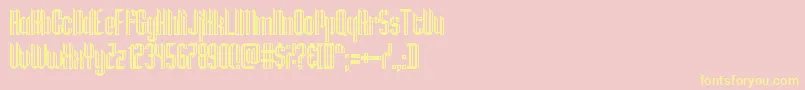 Hamburg Messe Font – Yellow Fonts on Pink Background