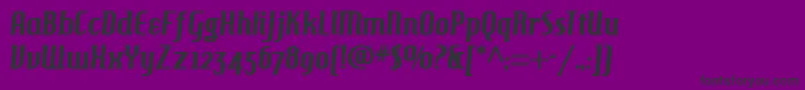 Hamburger Font – Black Fonts on Purple Background