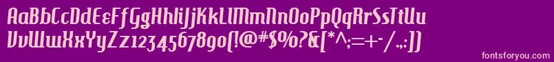 Hamburger Font – Pink Fonts on Purple Background