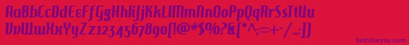 Hamburger Font – Purple Fonts on Red Background