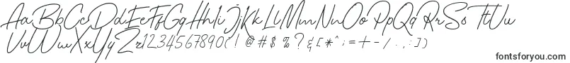 Hamillton Two-fontti – Käsinkirjoitetut fontit