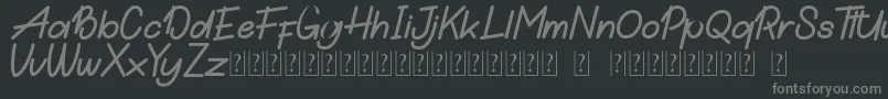 Hamilton DEMO Font – Gray Fonts on Black Background