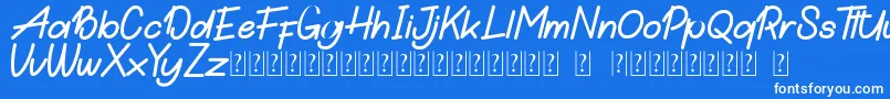 Hamilton DEMO Font – White Fonts on Blue Background