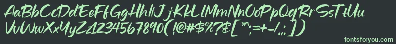 Hamilyn Font by 7NTypes D Font – Green Fonts on Black Background
