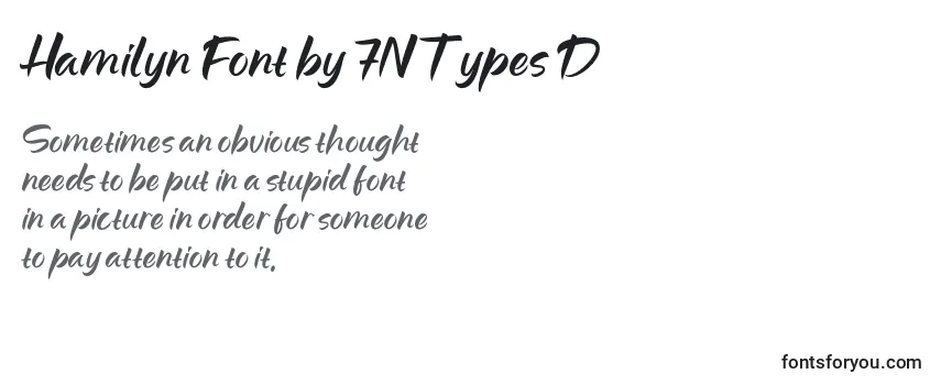 Fuente Hamilyn Font by 7NTypes D