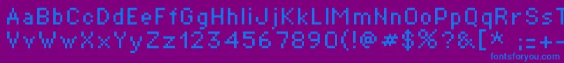 St01r Font – Blue Fonts on Purple Background