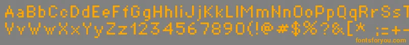 St01r Font – Orange Fonts on Gray Background