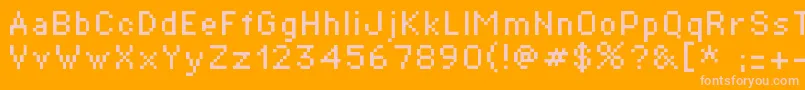 St01r Font – Pink Fonts on Orange Background