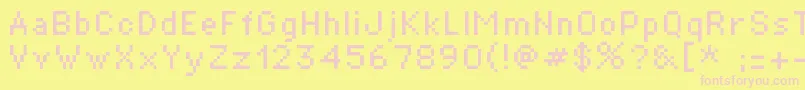 St01r Font – Pink Fonts on Yellow Background