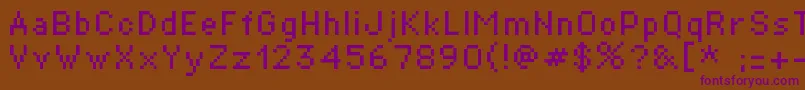 St01r Font – Purple Fonts on Brown Background