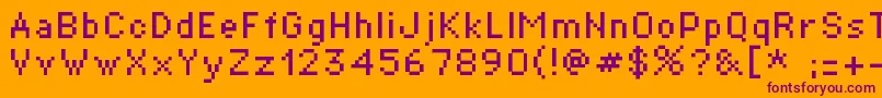 St01r Font – Purple Fonts on Orange Background