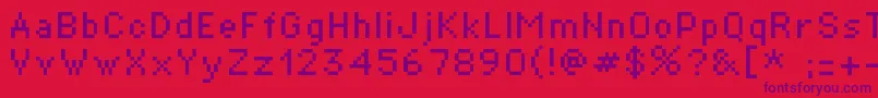 St01r Font – Purple Fonts on Red Background
