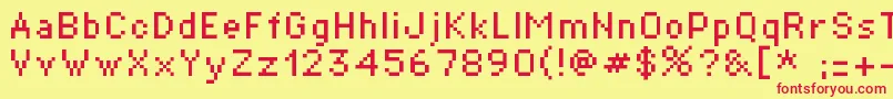 St01r Font – Red Fonts on Yellow Background