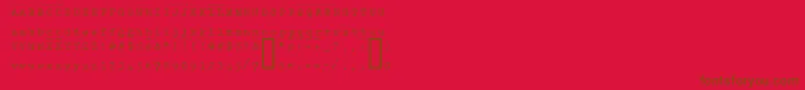 HAMMK    Font – Brown Fonts on Red Background