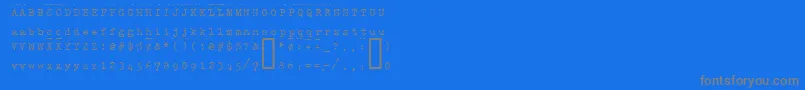 HAMMK    Font – Gray Fonts on Blue Background