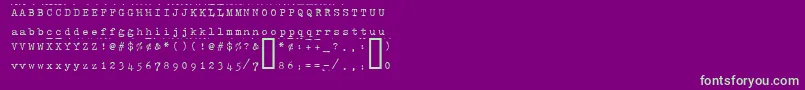 HAMMK    Font – Green Fonts on Purple Background