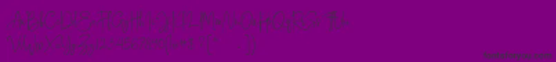 Hampton free personal use Font – Black Fonts on Purple Background