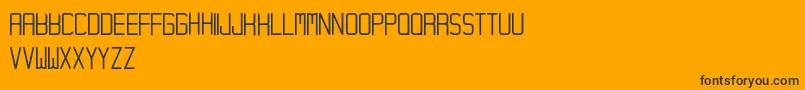 Hampura Font – Black Fonts on Orange Background