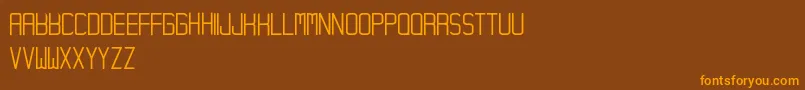 Hampura Font – Orange Fonts on Brown Background