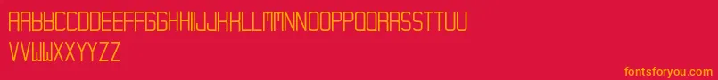 Hampura Font – Orange Fonts on Red Background