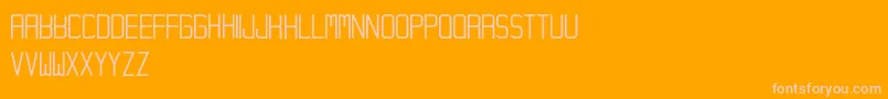 Hampura Font – Pink Fonts on Orange Background