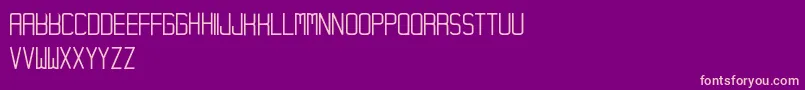 Hampura Font – Pink Fonts on Purple Background