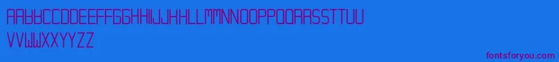 Hampura Font – Purple Fonts on Blue Background