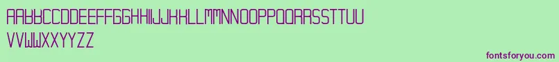 Hampura Font – Purple Fonts on Green Background