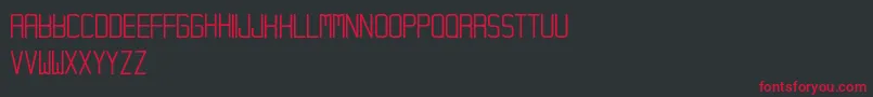 Hampura Font – Red Fonts on Black Background