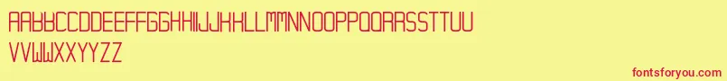 Hampura Font – Red Fonts on Yellow Background