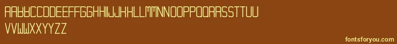 Шрифт Hampura – жёлтые шрифты на коричневом фоне