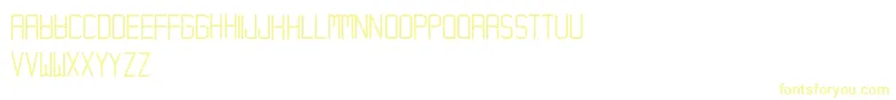 Hampura-Schriftart – Gelbe Schriften auf weißem Hintergrund