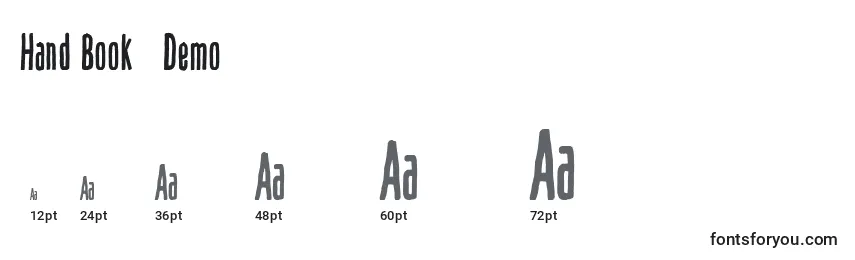 Hand Book   Demo Font Sizes