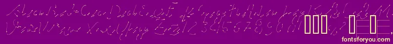 More about hand Font hand Font – Yellow Fonts on Purple Background