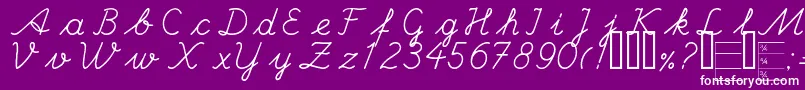 More about HANDC Font HANDC Font – White Fonts on Purple Background