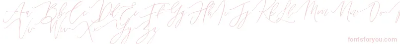 Handita Font – Pink Fonts on White Background