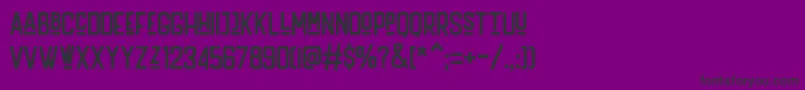 Handler Regular Font – Black Fonts on Purple Background