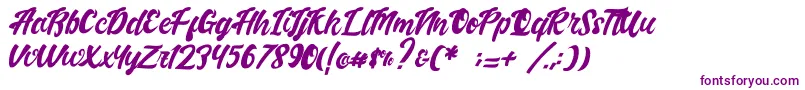 Handletterink Font – Purple Fonts