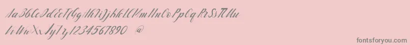 handlove-Schriftart – Graue Schriften auf rosa Hintergrund