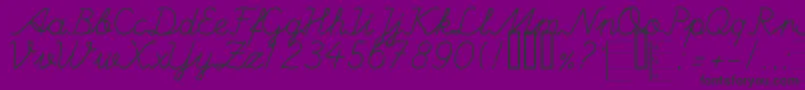 HANDM    Font – Black Fonts on Purple Background