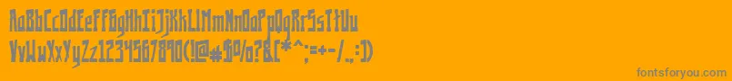 フォントKremlinology – オレンジの背景に灰色の文字